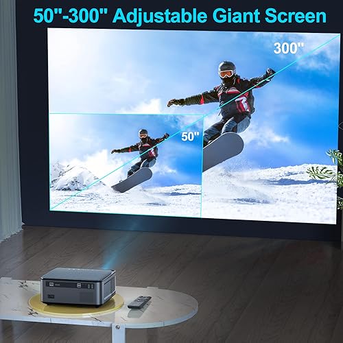 Miniatura 6 de Yaber 2023 Actualización 5G WiFi Bluetooth 4K proyector nativo Full HD 1920x1080P proyector doméstico compatible con corrección Keystone 4D4P