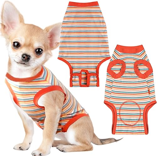Traje de recuperación para perros, traje de recuperación de cirugía de perro para hembras y hombres, traje quirúrgico extra pequeño para perros,