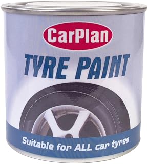 CarPlan Tyre Paint - Suitable for All Car Tyres, Black, 250 ml