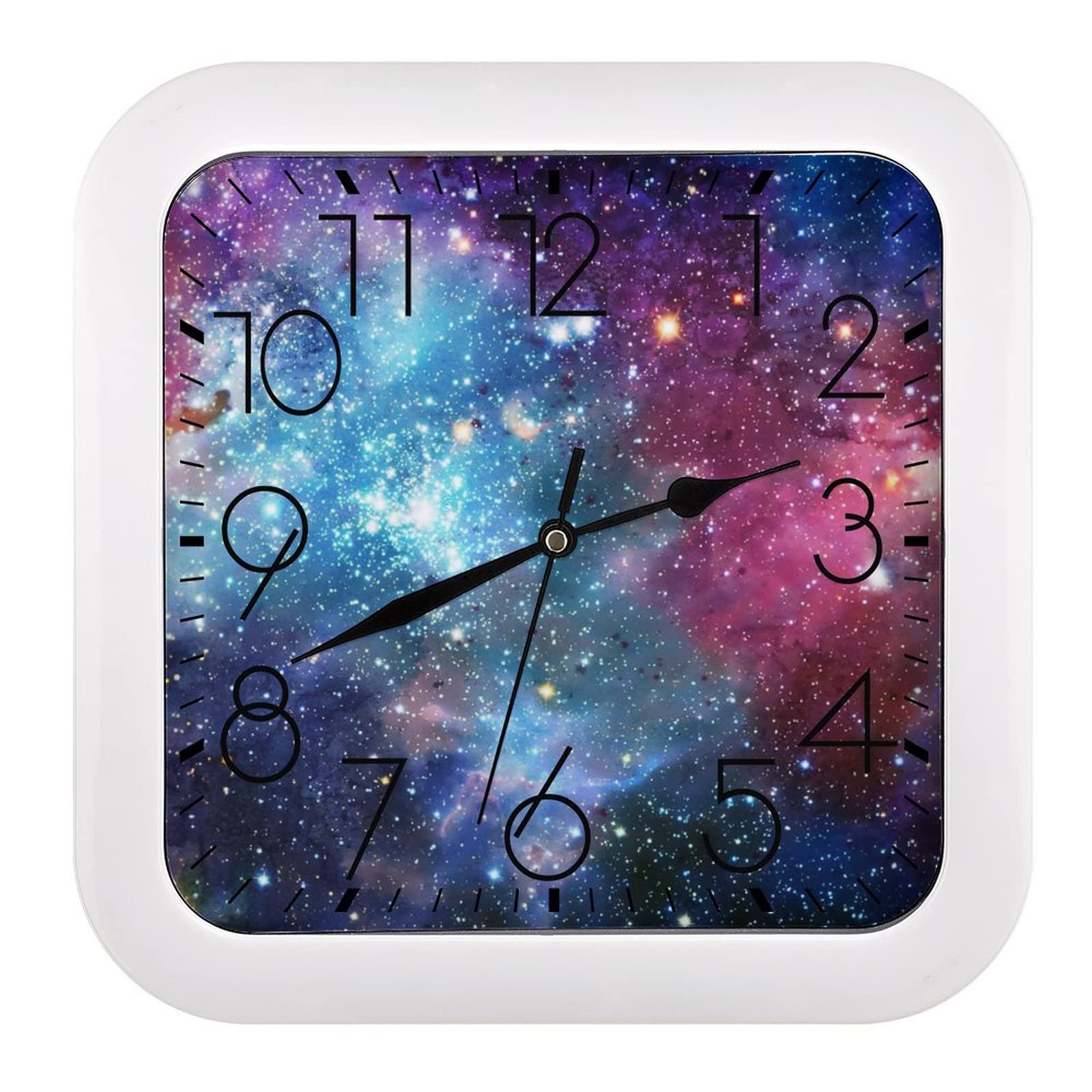 Pendule murale nébuleuse de la galaxie avec finition moderne premium