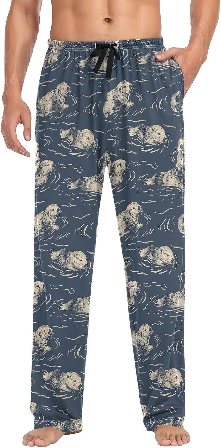 Mens Pajama Pants Pajama Bottoms for Men Pj Pant Sleepwear with Pockets