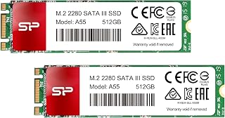 Silicon Power 2-Pack 512GB A55 M.2 SSD SATA III Internal Solid State Drive 2280