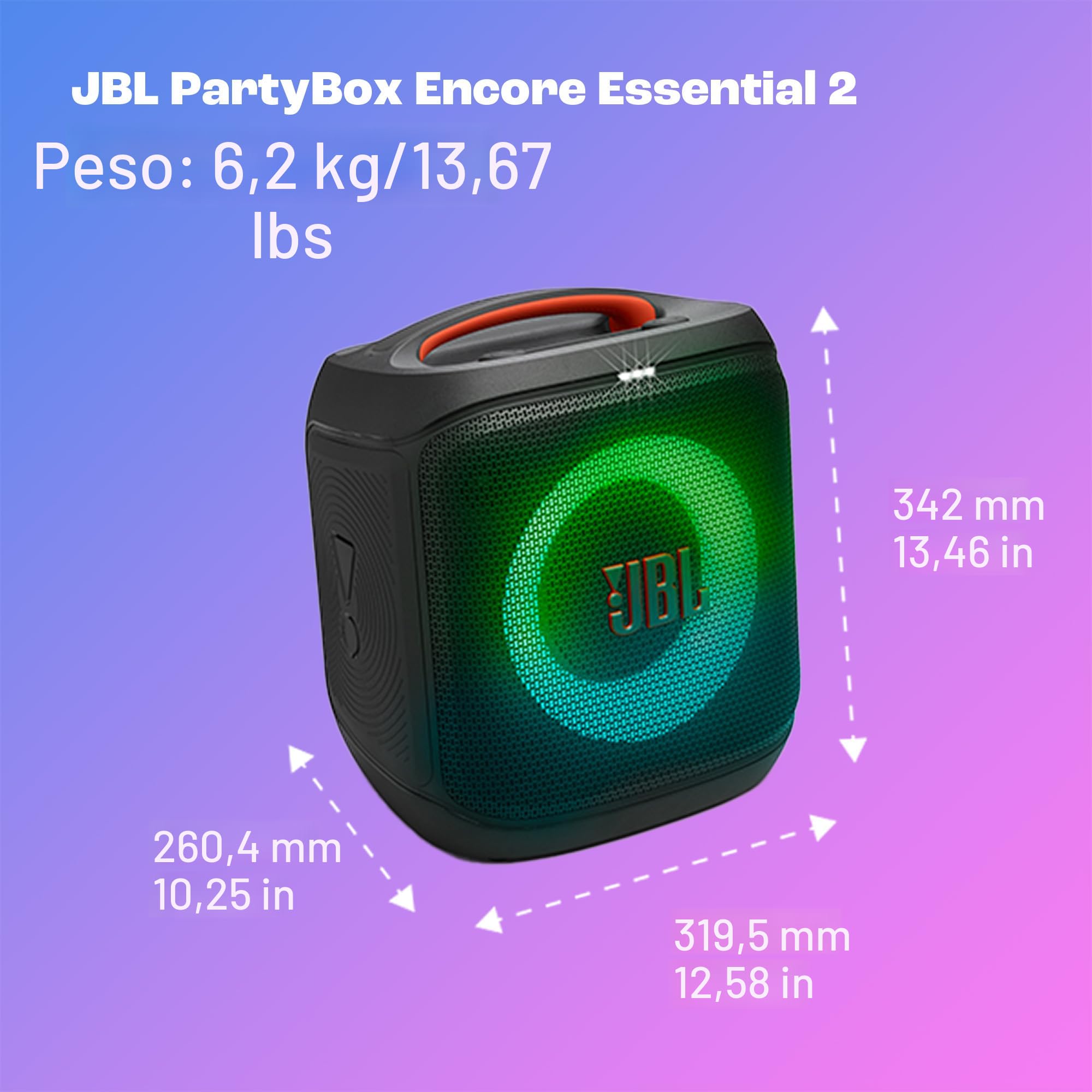 Amazon.com: JBL PartyBox Encore Essential 2 - Altavoz portátil de