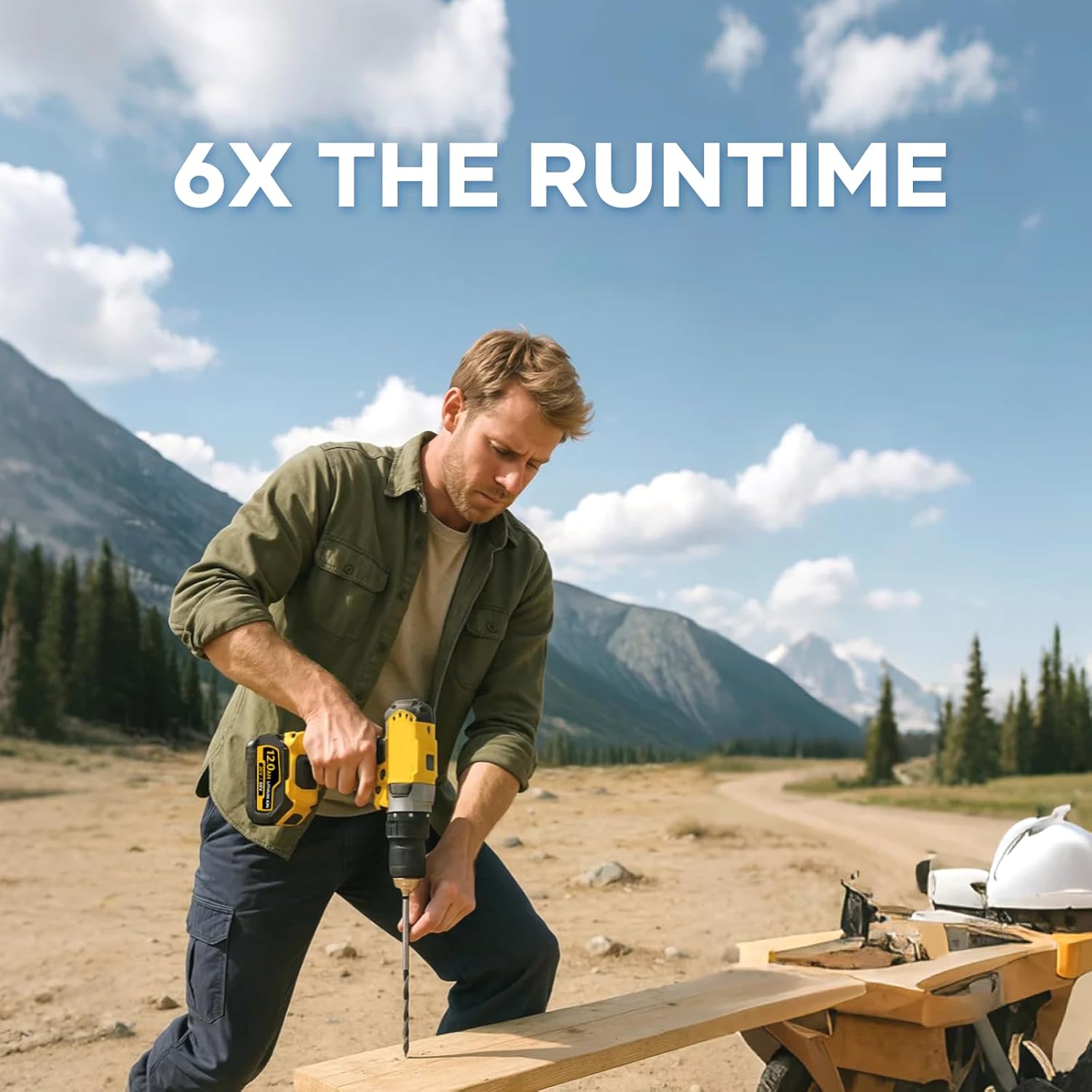 60V Max 12Ah Battery - Compatible with DeWalt 20V/60V Tools, Compatible with DCB612 DCB606 DCB609, Extended Runtime & Overload Protection, 6 Pack - Image 5