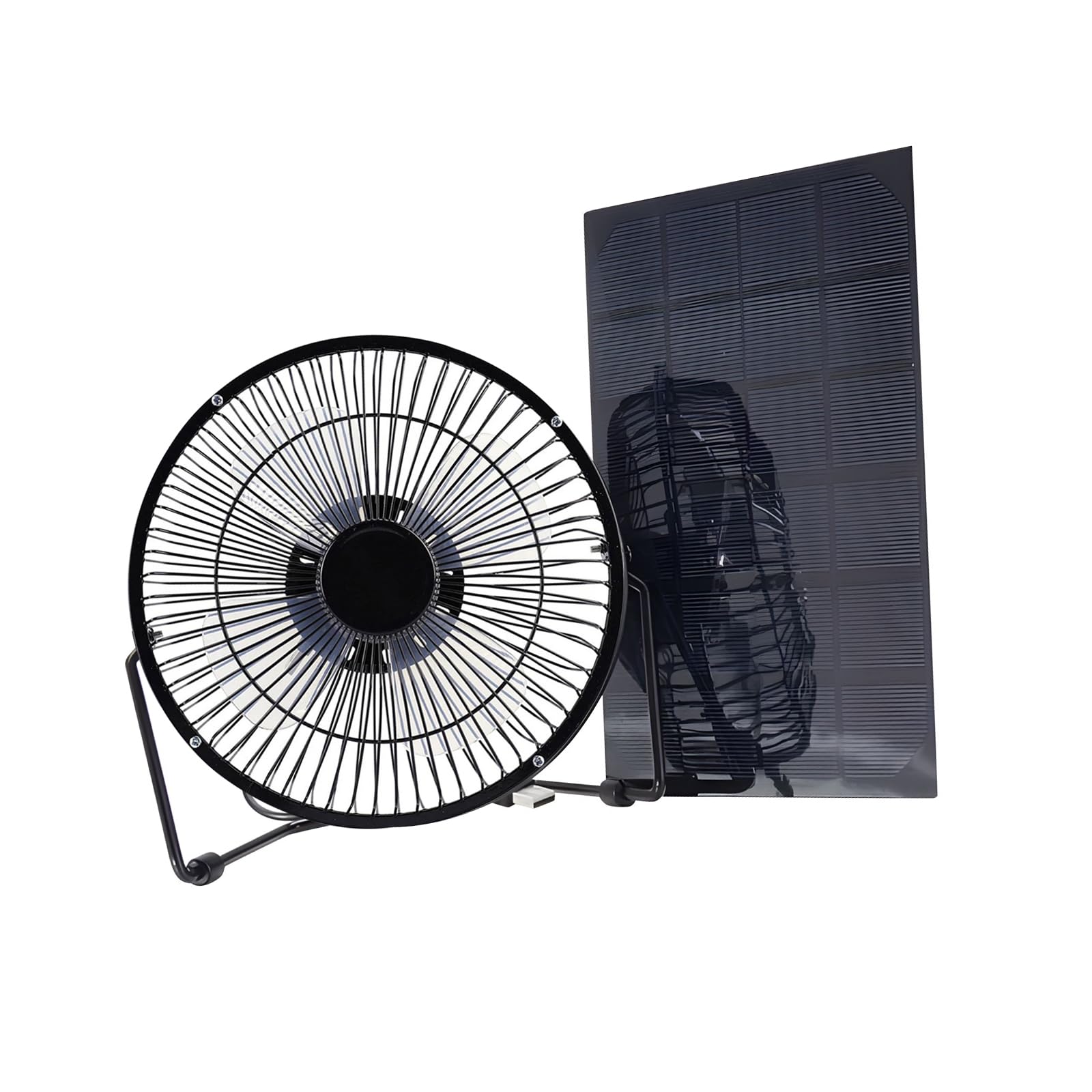 Tsophreniq Weatherproof 8In Transportable Solar Fan with 5.5W Panel Perfect for Backpacking Daily Cooling Transportable Fan