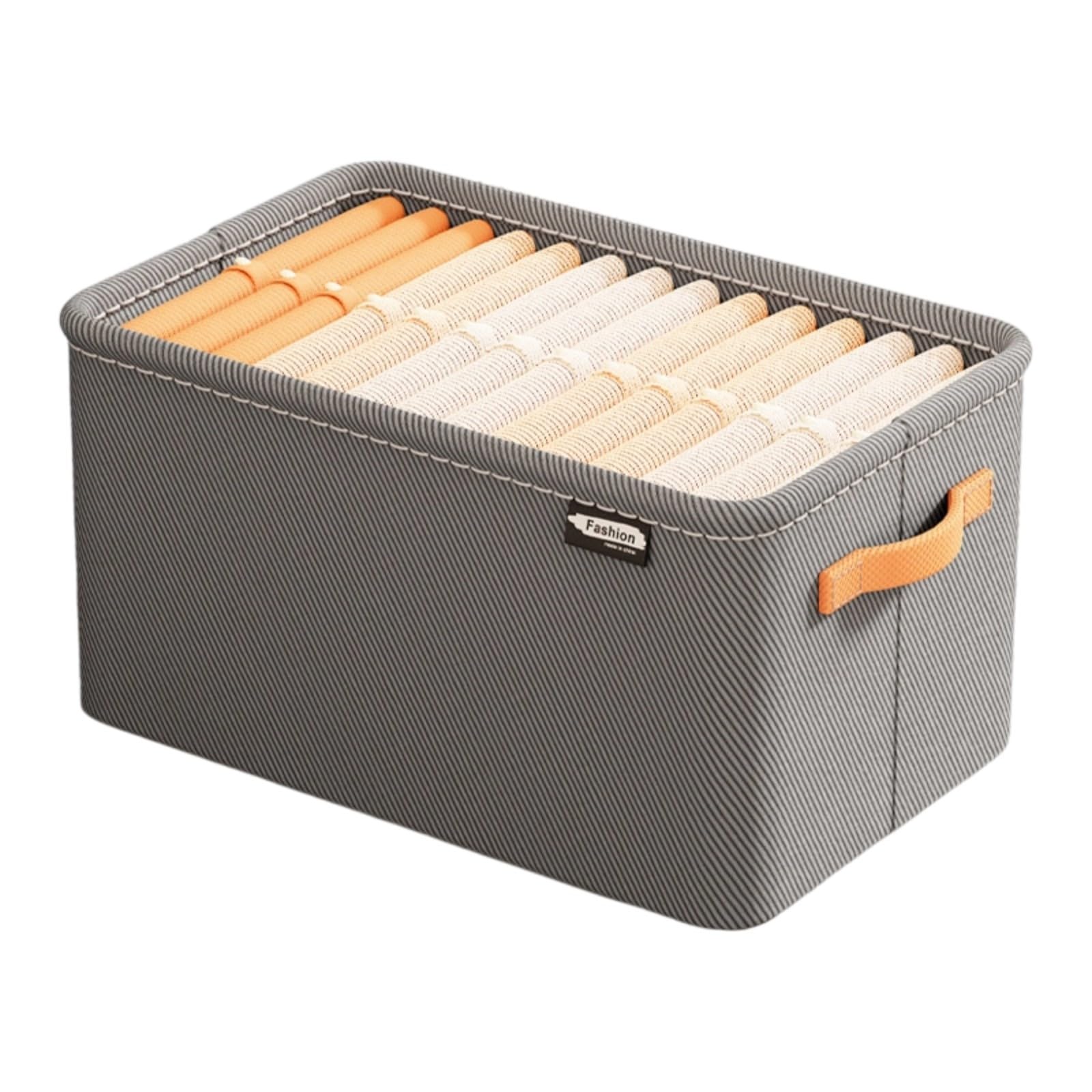 Msioytog Clothing Storage Box, Thickened Fabric Storage Basket, Clothing and Pants Box Towel Basket