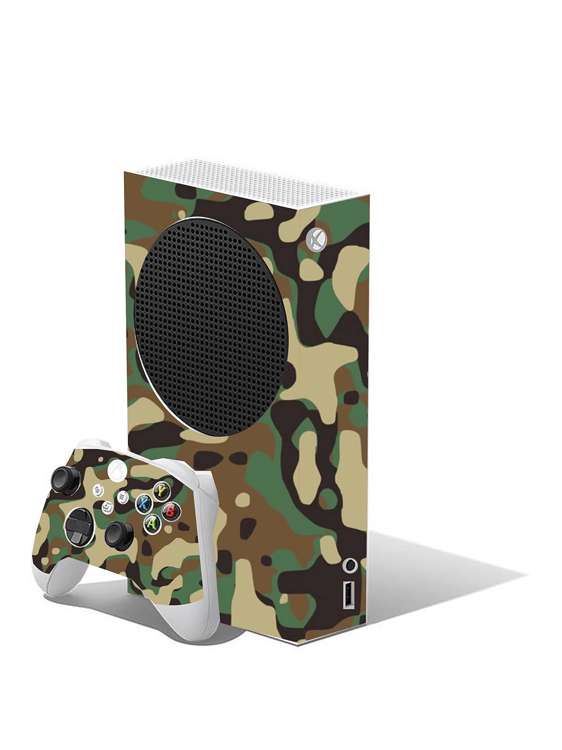 Football Custom Vinyl Skins for Xbox Series S, Wrap Decal Cover Stickers for Xbox Series S Console Controller (Football) — view 2