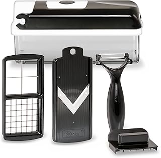 Genius Nicer Dicer Premium nóż do warzyw, 6 części, do krojenia cebuli, rozdrabniania