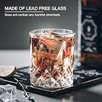 Qipecedm Drinking Glasses, 8 Piece Crystal Glass Cups, Mixed Glassware Set, 4 pcs Crystal Old Fashioned 11oz Highballs and 4 pcs 11oz Whiskey Glasses, Great for Cocktail, Whisky and other Beverages