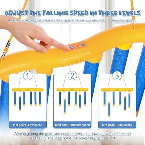 Miniatura 4 de Reflex Drop Sticks Challenge Game 2025 - Juguete de entrenamiento de coordinación de ojos y manos, juego de reacción de velocidad de mano, juego de