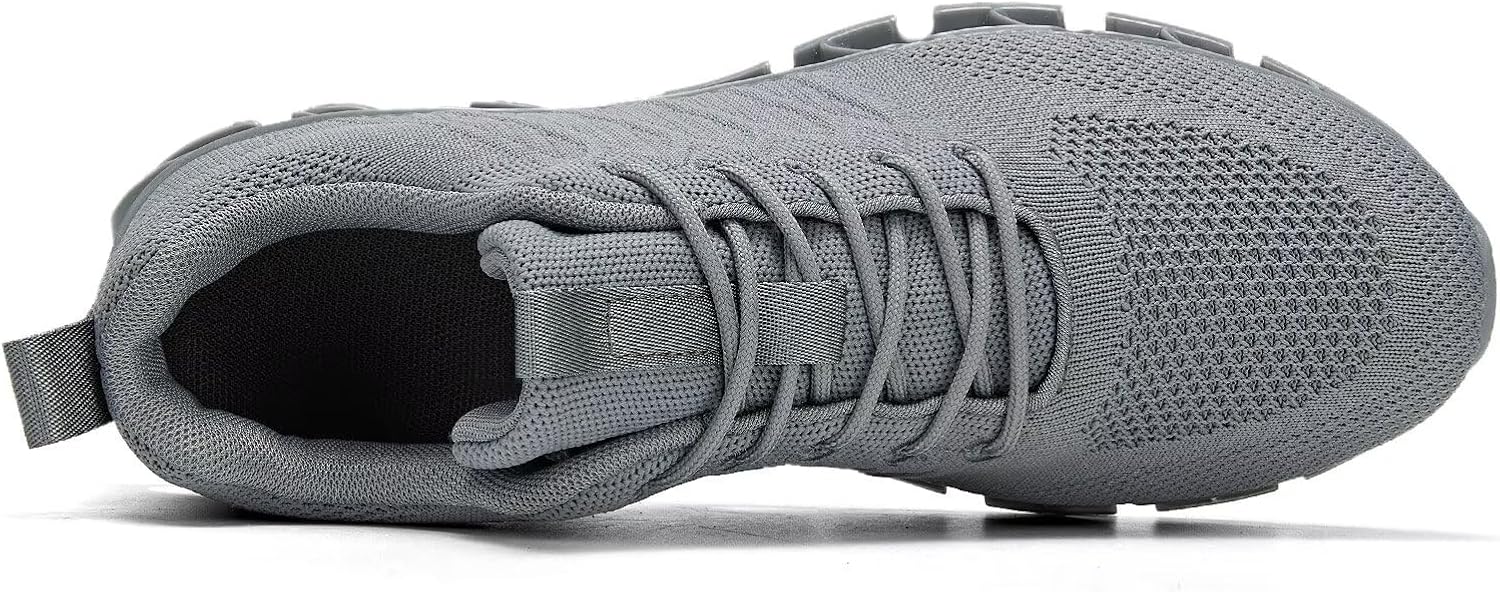 Mens Running Walking Shoes Lace-up Blade Tennis Casual Fashion Sneakers Comfort Non Slip Work Sport Athletic Trainers - Image 3