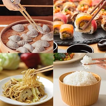 Bamboo Chopsticks, 2 Pairs Japanese Reusable Chopsticks with Ceramic Panda Rest, Chopstick Gift Set for Asian Dishes Sushi Rice Noodles, Elegant Gift for Food Lovers