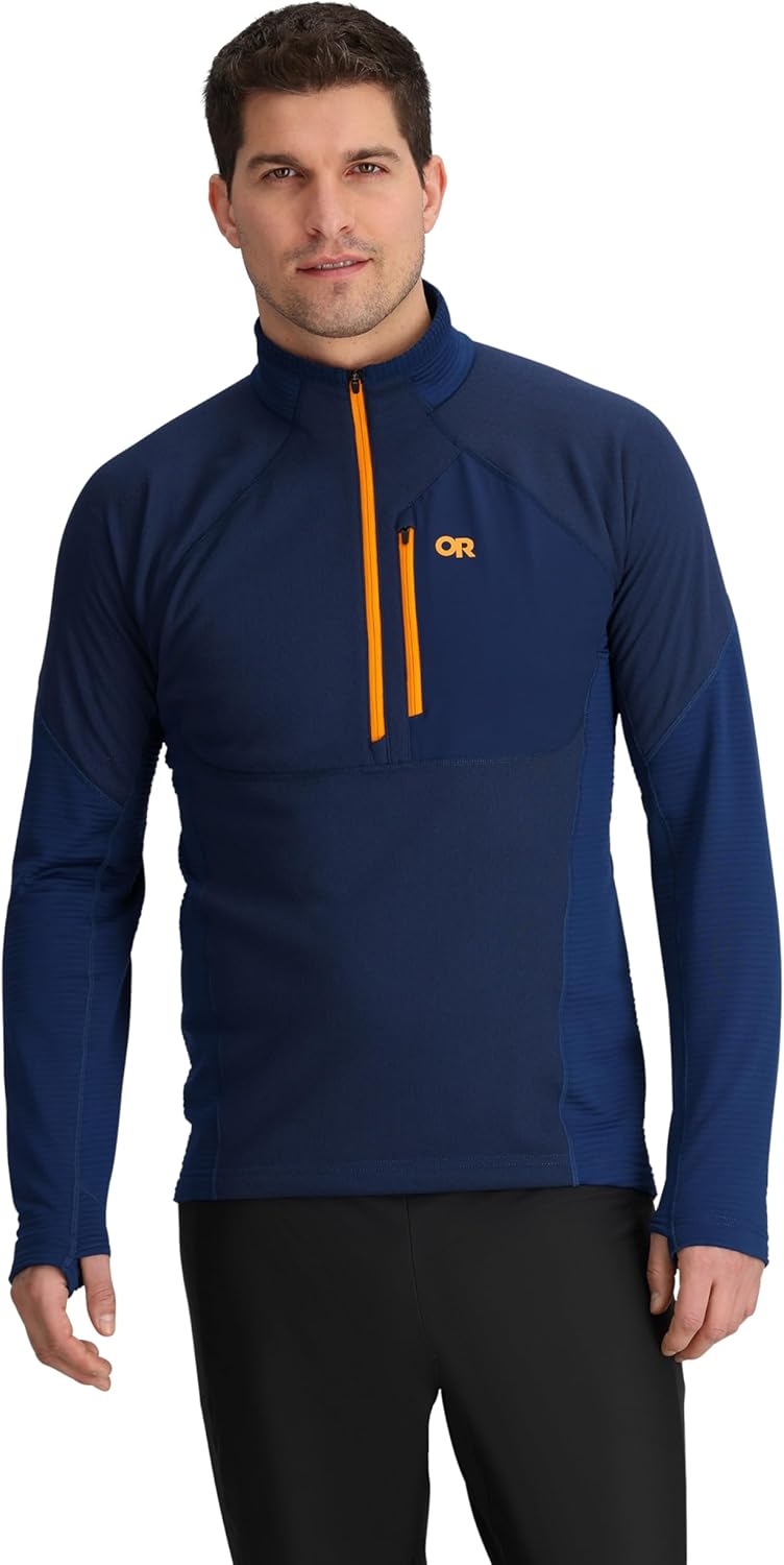 Outdoor Research Men's Deviator Fleece Half Zip | Temperature Regulating Fabric, Moisture Wicking, UPF 30+