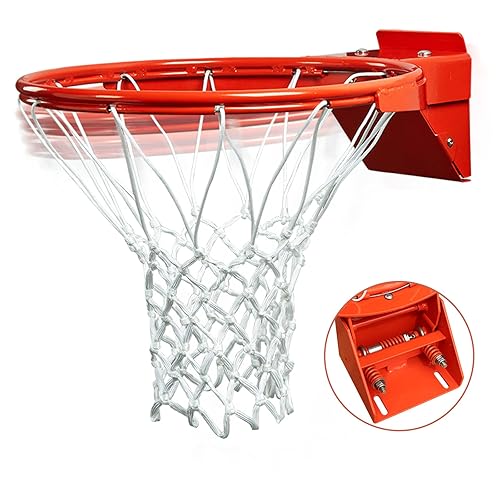 PROGOAL Breakaway Basketball Rim, Heavy Duty Flex Rim Replacement 5/8-In,