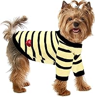 Vista 19 de Camiseta a rayas para perros y gatos, chaleco de algodón para primavera, verano, para mascotas, adecuada para mascotas pequeñas y medianas