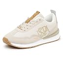 U.S. POLO ASSN. Women Esme Solid Round Toe Lace Ups Sneakers Beige gallery image