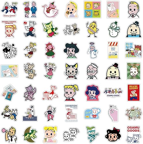 Miniatura 4 de 52 calcomanías divertidas para niños, vinilo de dibujos animados, impermeable, para laptop, automóvil, botellas de agua, computadora, teléfono,