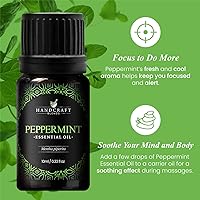 Vista 5 de Handcraft Blends - Aceite esencial de menta hierbabuena 100 % puro y natural, aceite de calidad para difusor y aromaterapia, 0.33 onzas líquidas