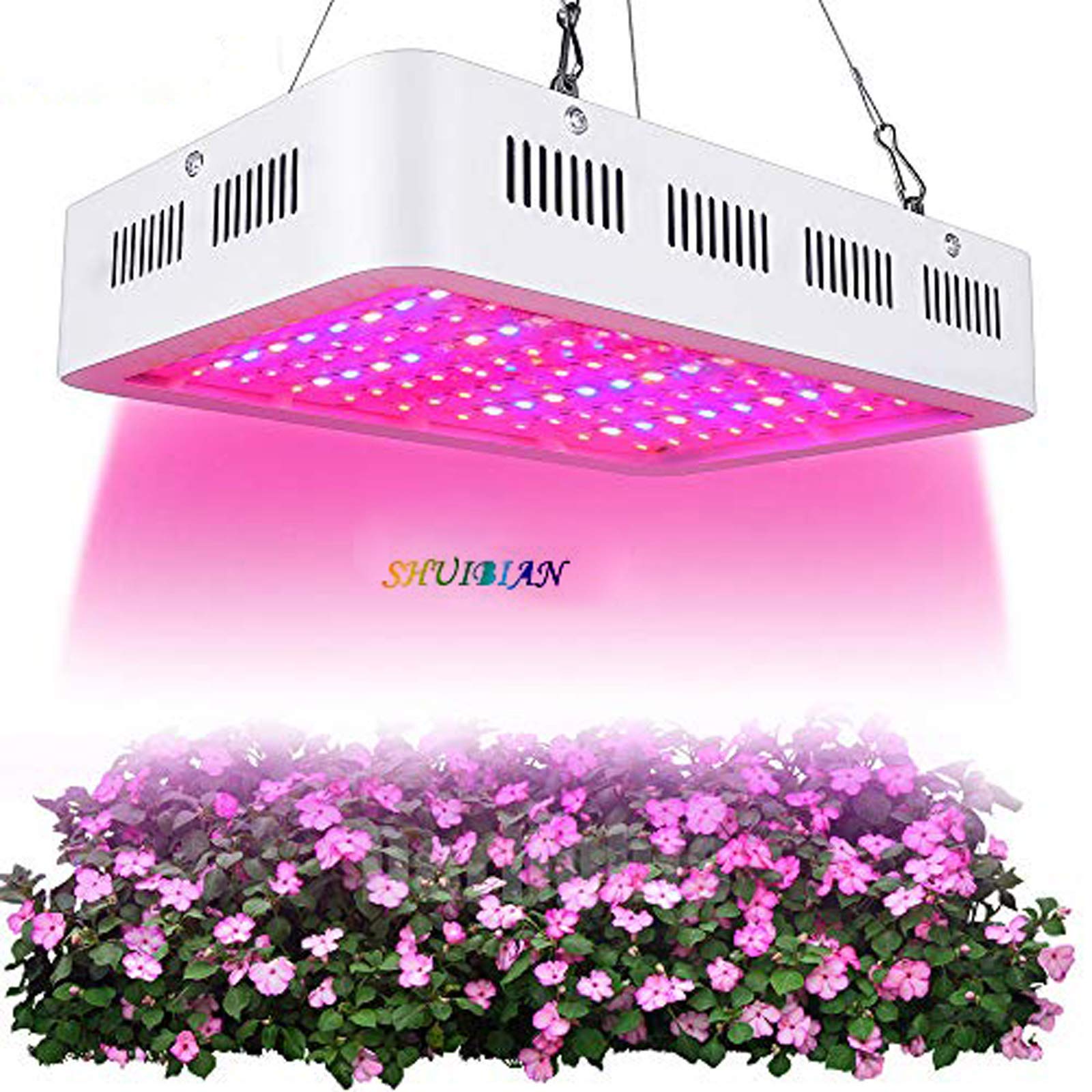 植物成長ライト 1200W LED2チャンネル調整スペクトル屋内植物 ファン