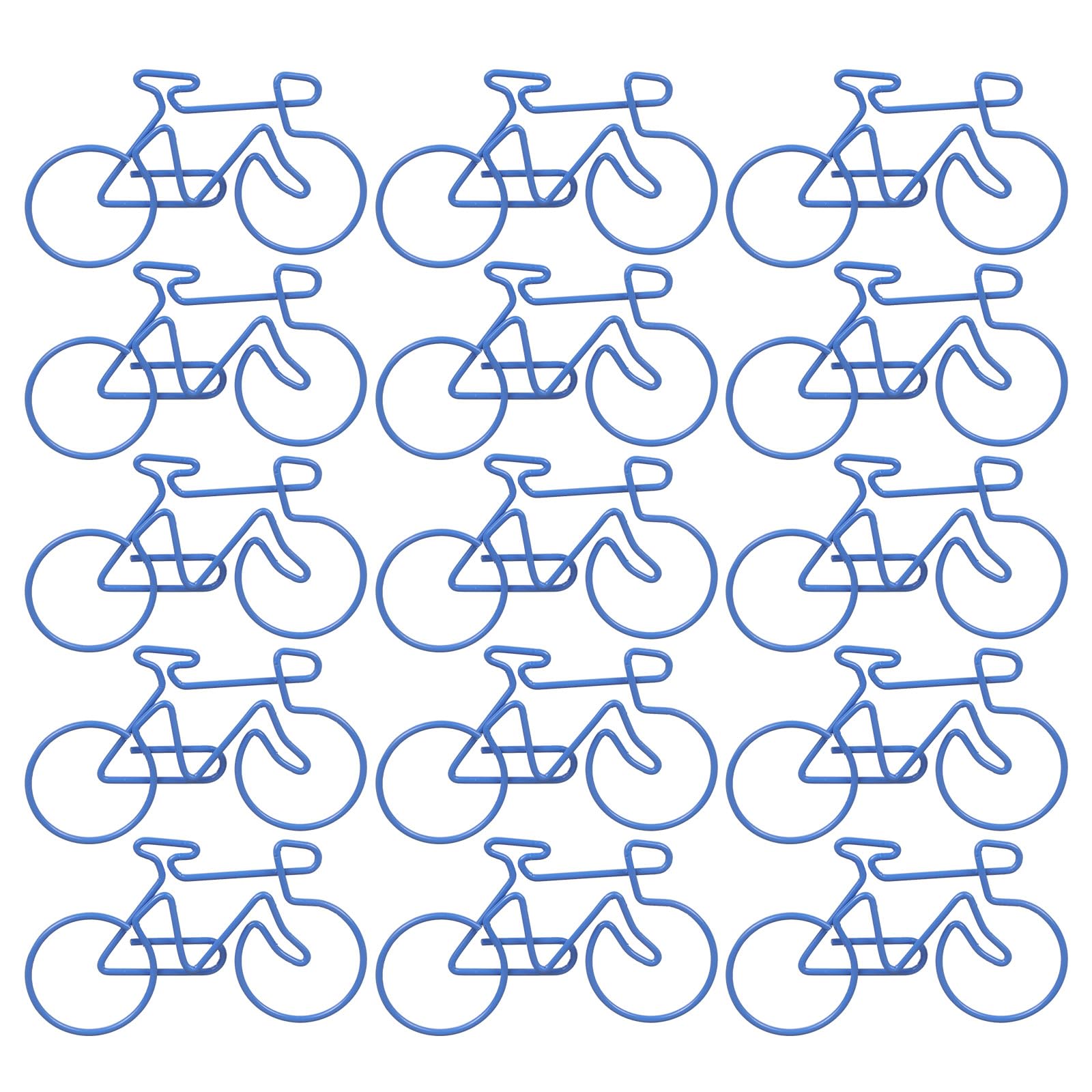 Maxtonser 15Pcs Bike Shape Paper Clip Metal Paper Clamp Bookmarks Clips For Holding Photo Envelopes File Document Postcard