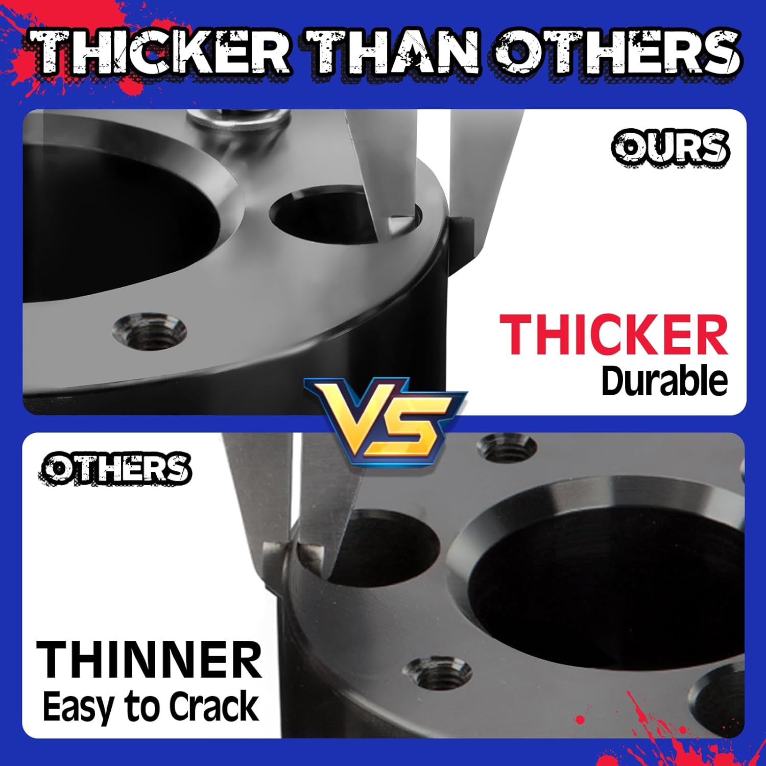 KSP F150 Leveling Lift Kits 3"F+2"R, 3" Front and 2" Rear Full Suspension Leveling Kit for Ford F150 2004-2020 2WD 4WD 2x2 4x4, Whole Set Aluminum Lift Spacer & Lift Block and Steel Extended U Bolts