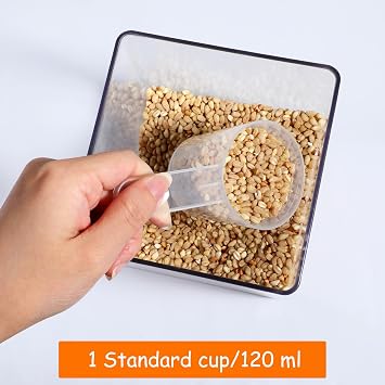2 Pieces Plastic Measuring Cup, 4 Oz/120ml Measuring Cups 1/2 Cup Laundry Measure Cups Replacement Tools for Kitchen Dry and Liquid Ingredients, Dog Cat Food