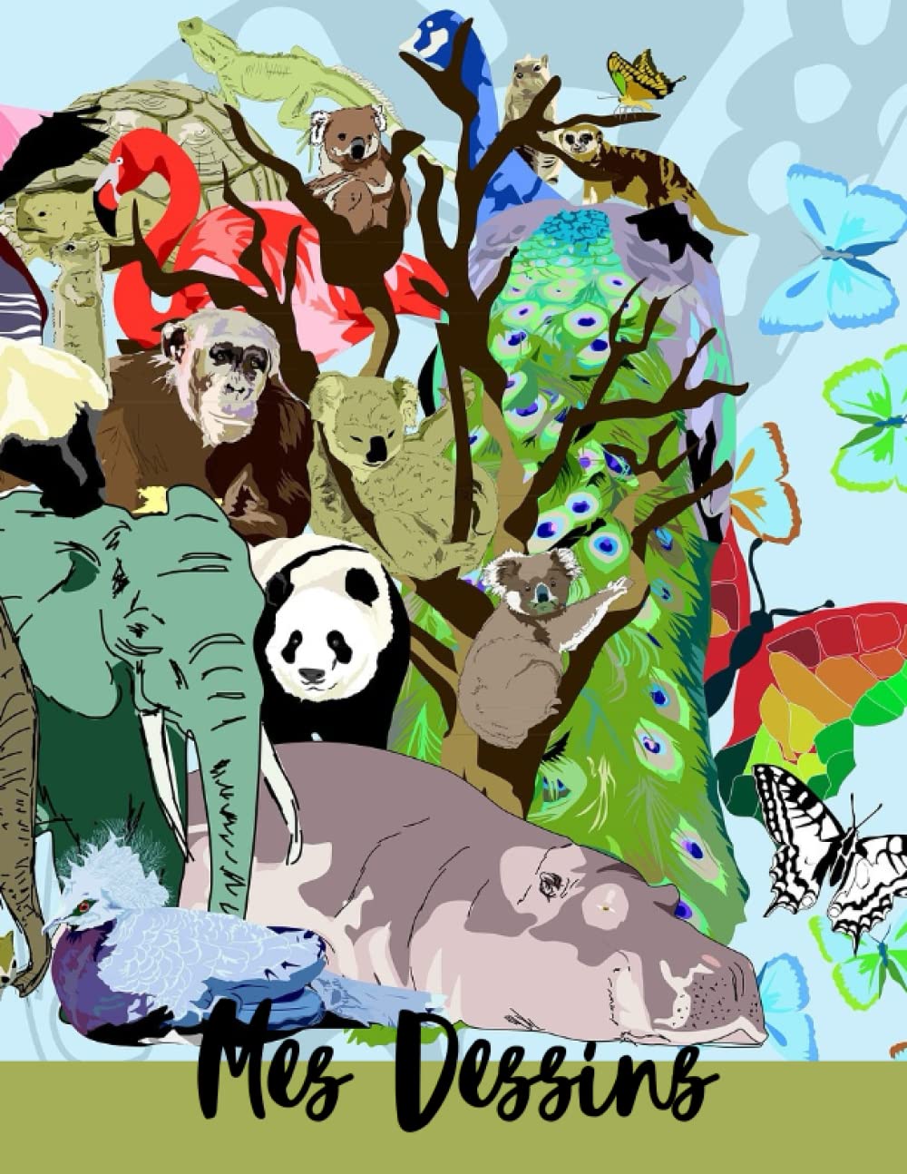 Independently published Mes dessins: carnet de dessin – cahier de croquis - format A4-100 pages blanches - couverture souple - pour dessiner, écrire ou faire des croquis (French Edition)