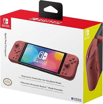 Hori - Officially Licensed Nintendo - Split Pad Compact Ergonomic Controller - Apricot Red (Switch)
