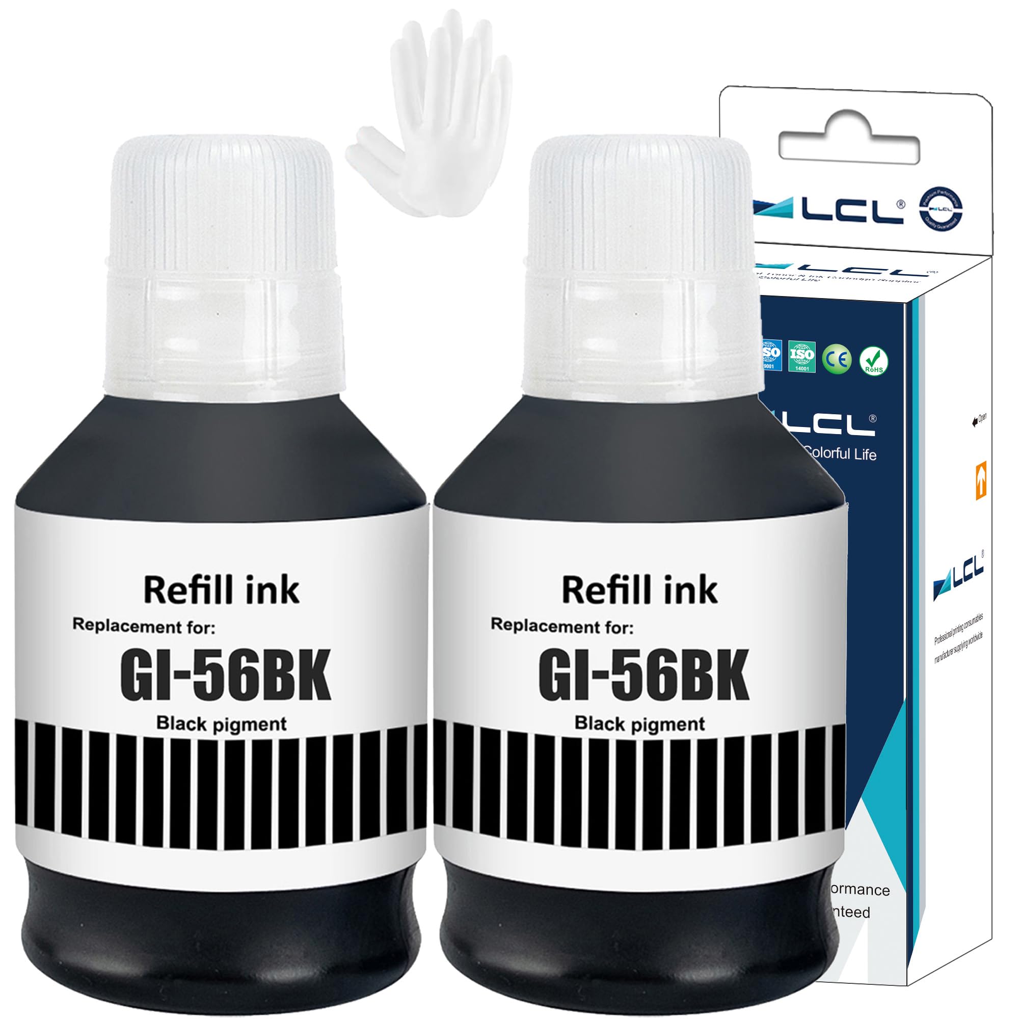 SHUOLEI GI56 GI-56 Encre Copatible avec Canon GI56 GI-56 Bouteilles d'encre ultipack pour