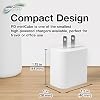 BoxWave cargador compatible con Sony Inzone H9 II - PD miniCube (20W), cargador de pared USB-C PD 20W - blanco invernal 7