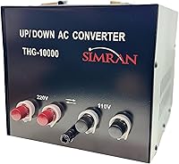 Vista 5 de Simran THG-100T Convertidor de transformador de voltaje elevador y descendente para 110 V y 220/240 V, 100 vatios