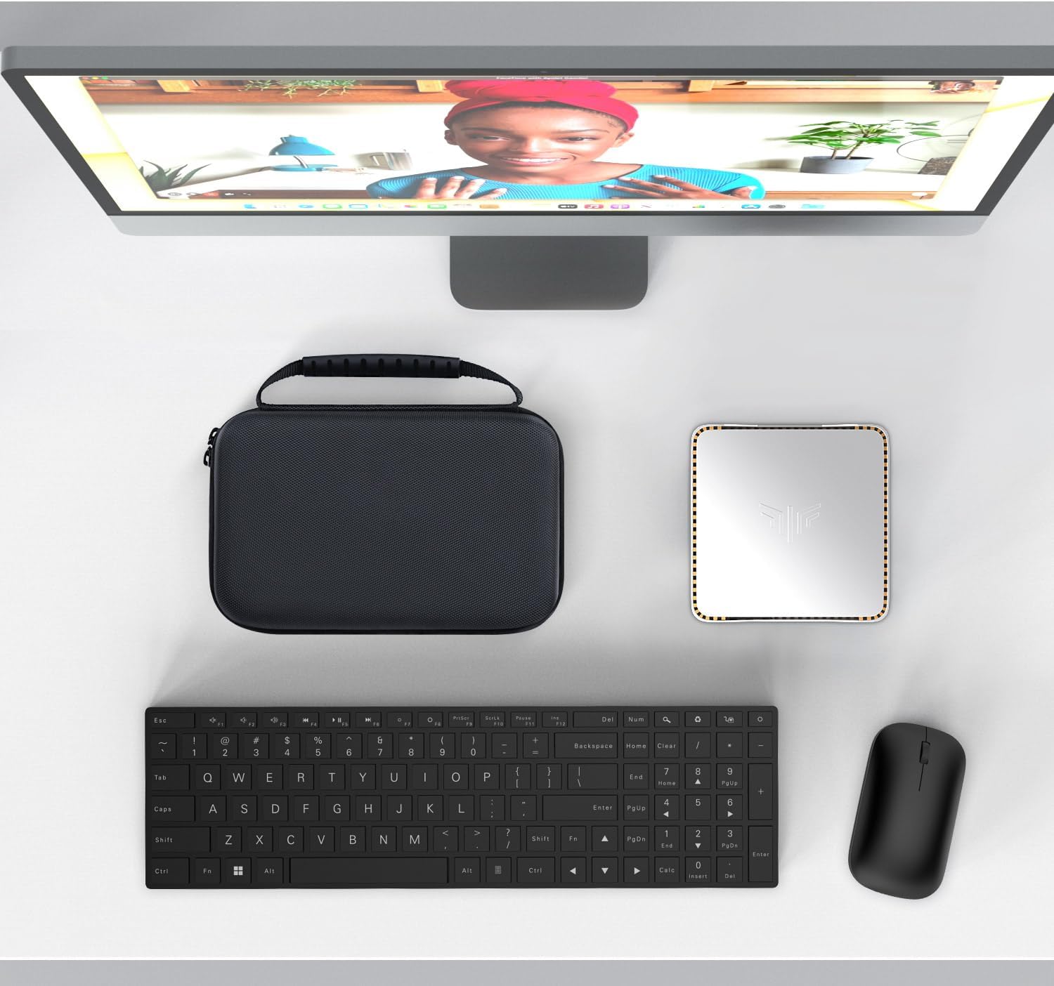 Mini PC Computer Protective Case for KAMRUI GK3Plus/AK1 Plus/Essenx E1 & GMKtec G5/G9/M5 Plus, ACEMAGIC Vista V1 N97 & Beelink Mini S12 S13 Pro/SER5/SER7 & BOSGAME B95 Mini PC Hard Travel Bag - Image 7