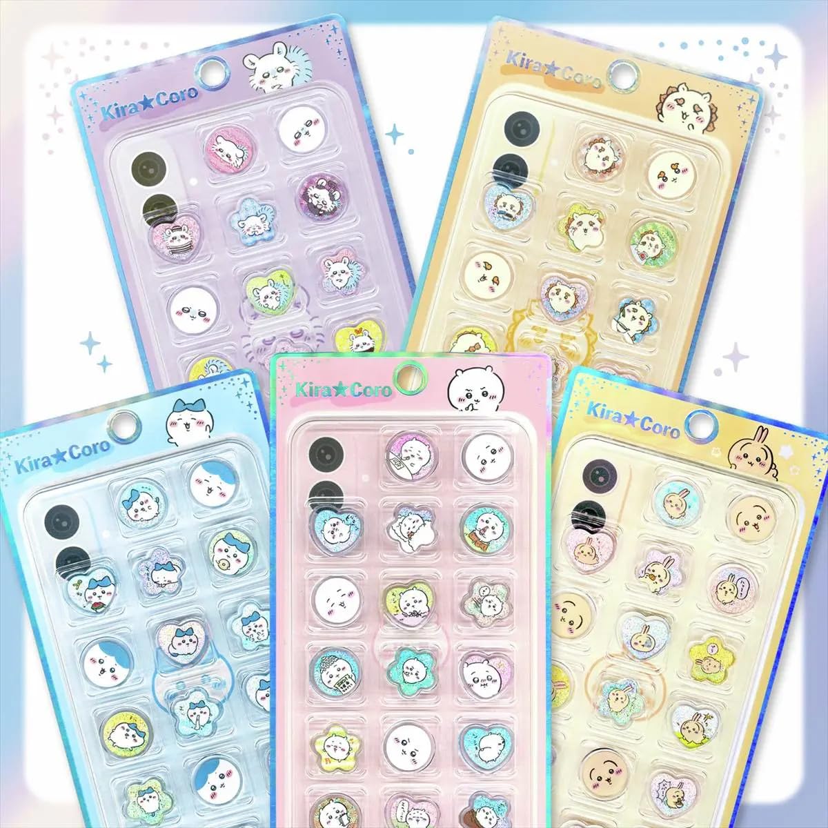 Amazon.co.jp: KIRACOROちいかわ KIRACOROおはじき シール（ちいかわ