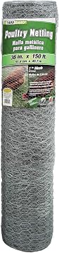 YARDGARD 1 Inch Twisted Mesh Wire Fence 36 Inches by 150 Feet 20 Gauge Galvanized Steel for Chicken Coops | Poultry Netting | Garden Protection