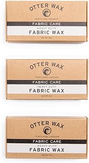 Otter Wax Fabric & Canvas Wax | Large Bar | 3-Pack | All-Natural Water Repellent | Made in USA