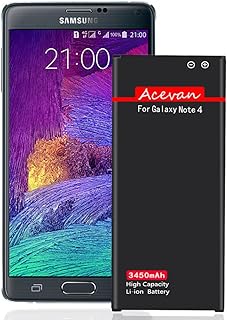 Sponsored Ad – Note 4 Battery Acevan Replacement Battery for Samsung Galaxy Note 4 N910, Verizon N910V, at&T N910A, Sprint...