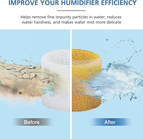 Miniatura 3 de Paquete de 30 filtros de repuesto para humidificador compatibles con LEVOIT Dual150, Dual200S, Classic300(S), humidificadores serie LV600S, pieza de