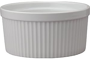 HIC Souffle Ramekins - Porcelain, Lacy Design