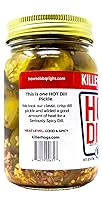 Vista 3 de Killer Hogs Eneldo caliente Encurtidos siempre crujientes con un poco de especias para barbacoa, parrilla y comidas diarias 16 onzas
