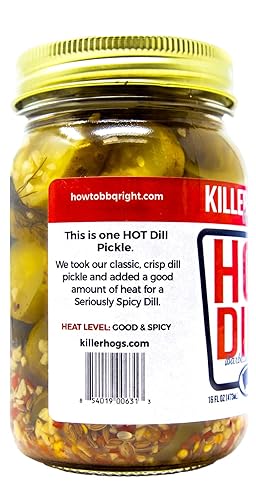 Miniatura 17 de Killer Hogs Encurtidos picantes de ajo Encurtidos siempre crujientes con dulce, ajo y calor Ideal para barbacoas, parrilla y comidas diarias