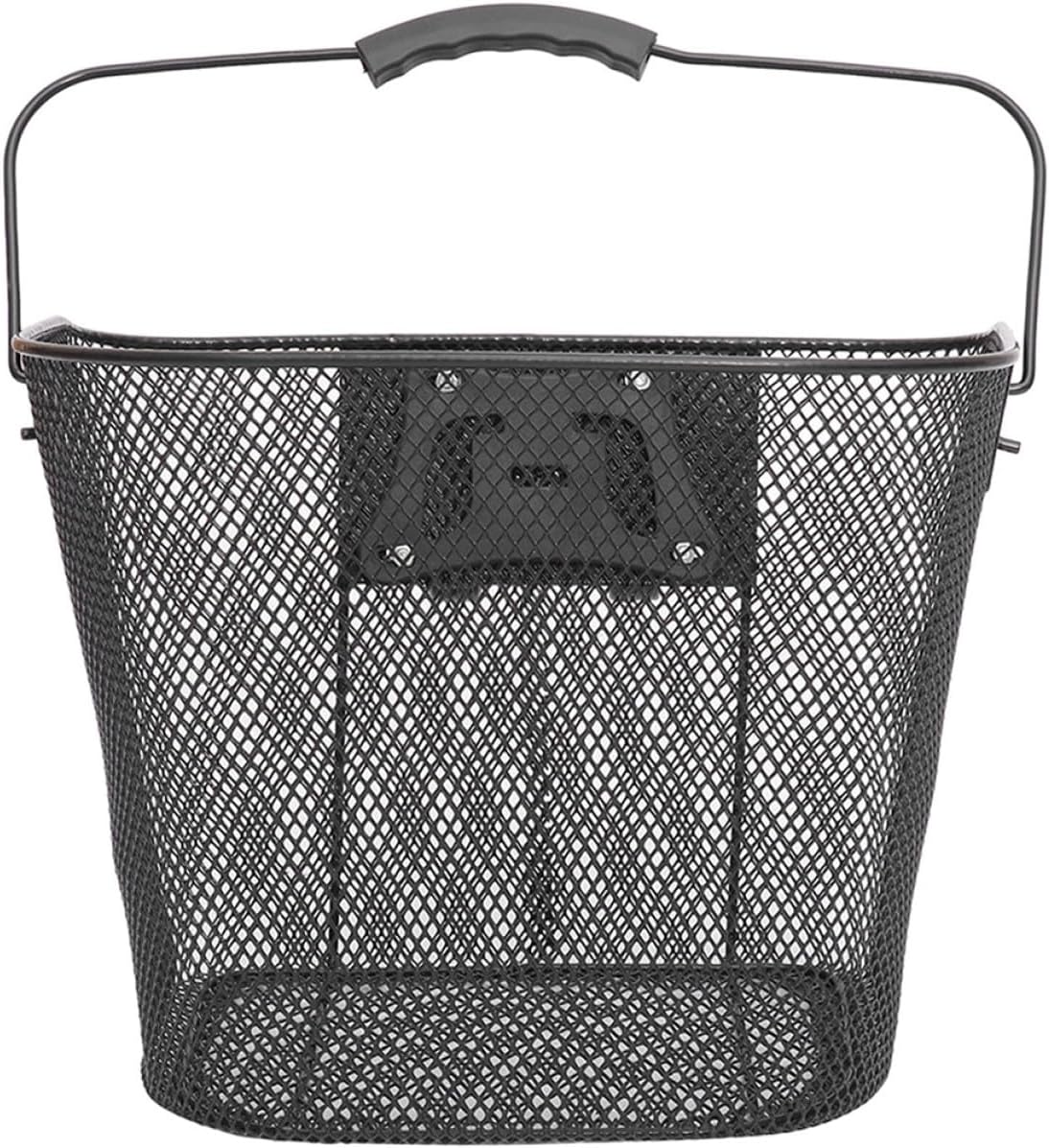 Bike Front Basket with Quick Release Iron Metal Bicycle Basket for Adult Bikes Storage for Commuting and Cycling