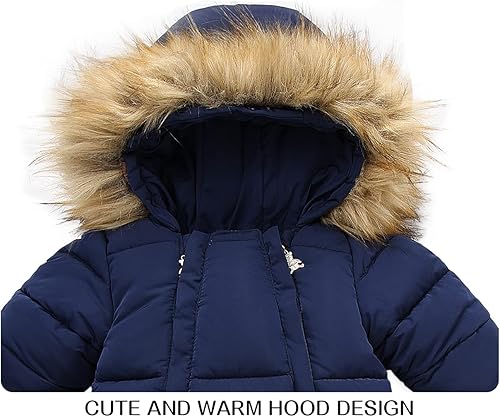 Miniatura 3 de Traje de nieve de invierno para bebé niña, chaqueta para niño, mono con capucha