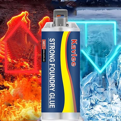 Miniatura 3 de Pegamento de fundición fuerte, reparación de fundición resistente a altas temperaturas, pegamento de reparación de metales, relleno de soldadura