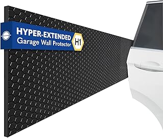 Garage Planet H1 Garage Wall Protector Car Door Wall Protector, Tool-Free, Designed in Australia (Black, 2 Pack)