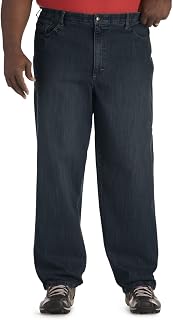 Mens Big & Tall Custom Fit Loose Straight Leg Jean