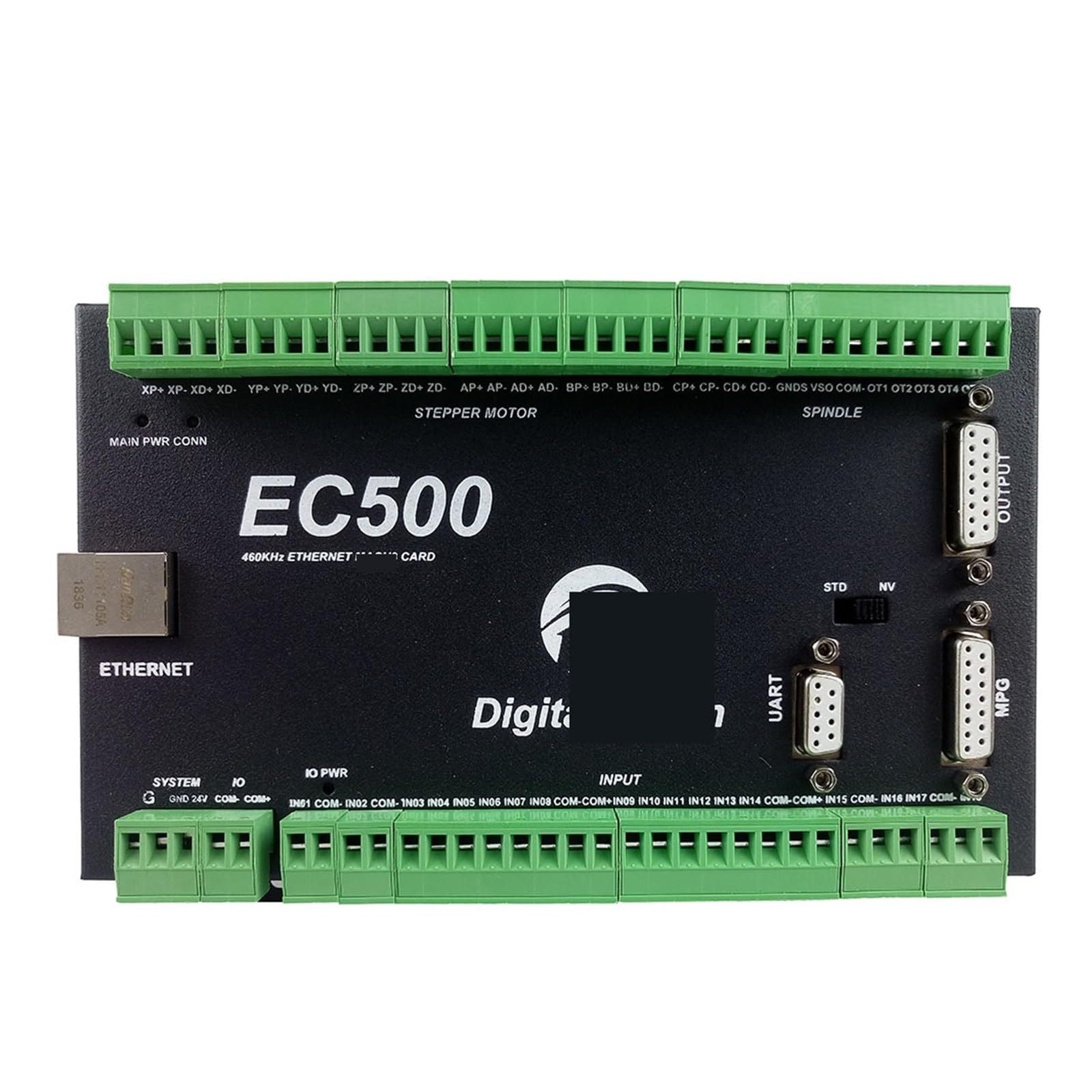 CNC-Ethernet-Bewegungssteuerung EC500 460 kHz 3/4/5/6-Achsen-Bewegungssteuerungskarte for Fräsmaschine(6Axis)
