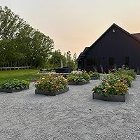 Vista 1 de Edge Right - Kit de cama de jardín elevada - Acero COR-Ten (8" COR-Ten Acero, 4 pies x 4 pies)