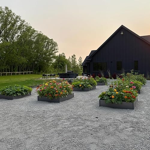 Miniatura 2 de Edge Right - Kit de cama de jardín elevada - Acero COR-Ten (8" COR-Ten Acero, 4 pies x 4 pies)