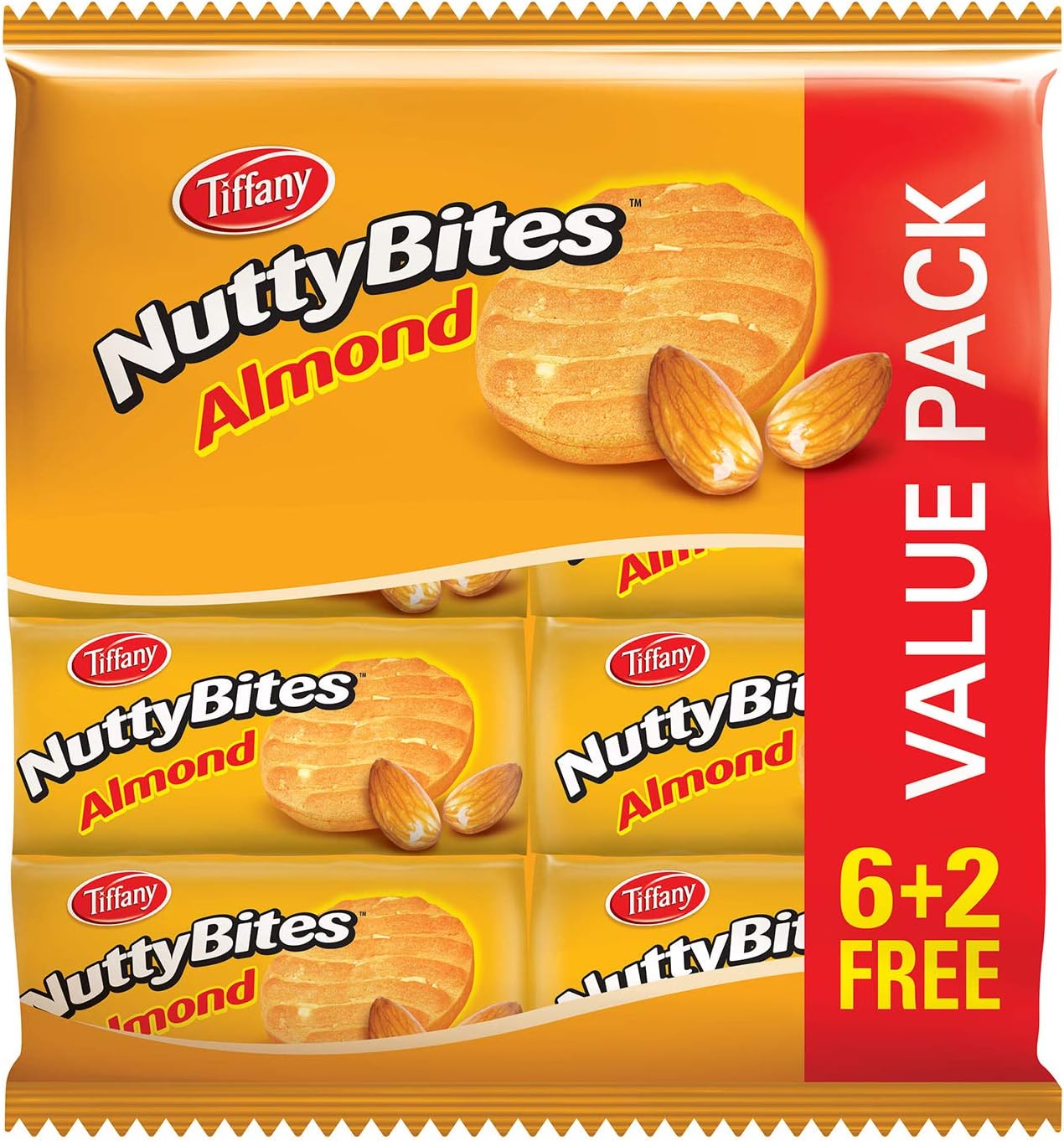 Nutty Bites Almond, 8x72g