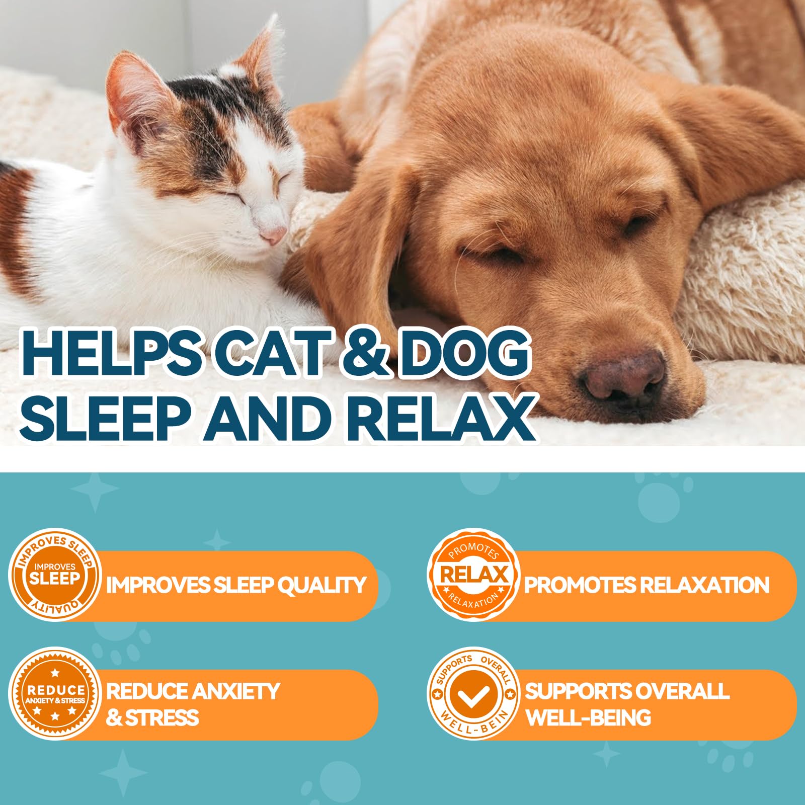 Melatonin for Pets Dog Melatonin, Dog Sleep Supports, Liquid for Cats Supports Relaxation Dogs & Cat, Calm Behavior in Dogs - Image 4